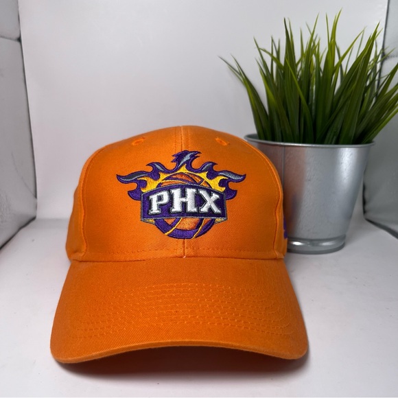 Adidas NBA Phoenix Suns Hat Orange with Embroidered Logo - Picture 1 of 8